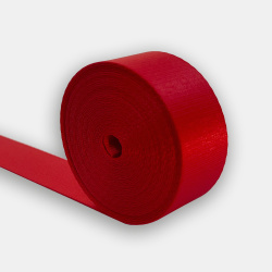 Лента текстильная, красная моно