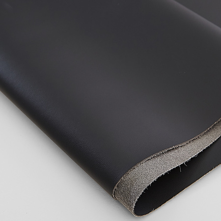 Экокожа Наппа на микрофибре S6002 черная Премиум 1 пог. м.